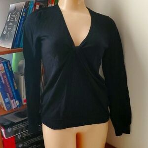 Gap Deep V Knotted Front Sweater, Small